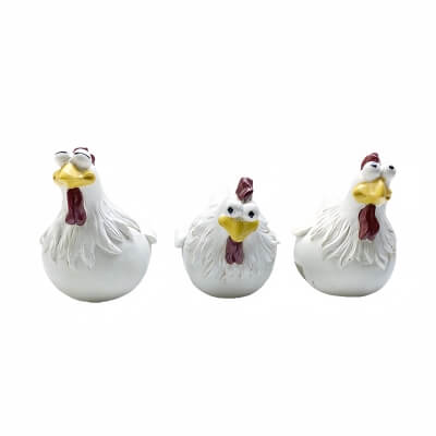 Фото: Набор садовых фигурок Hen Fun, 3 шт.-1 Набор садовых фигурок Hen Fun, 3 шт.-1